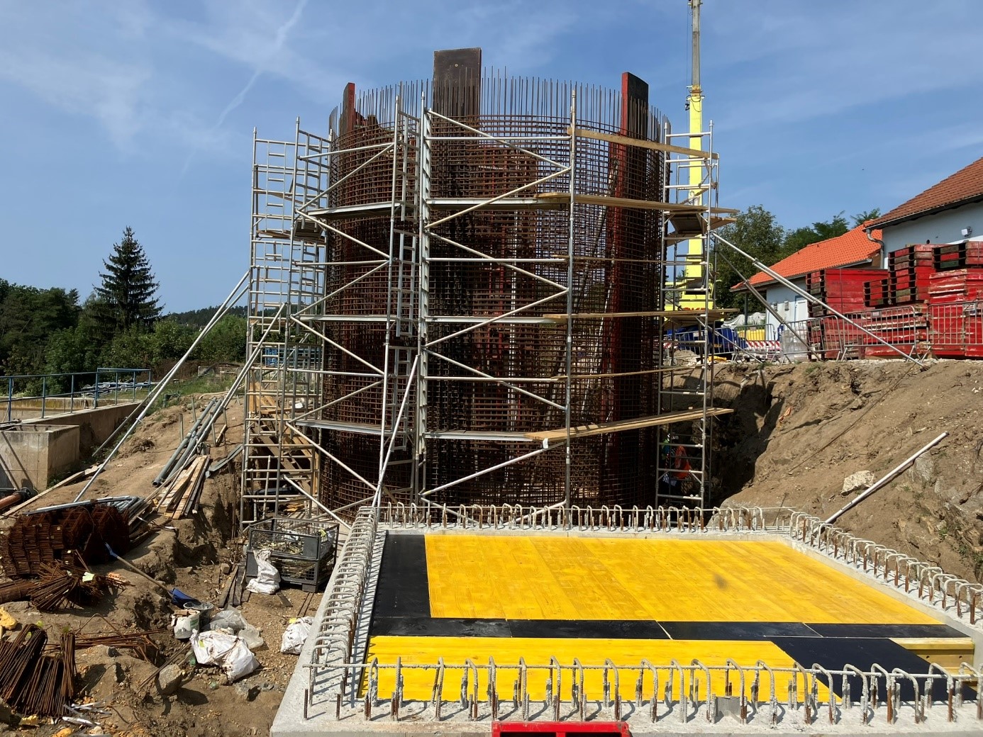 ČOV Týnec nad Sázavou - postup prací